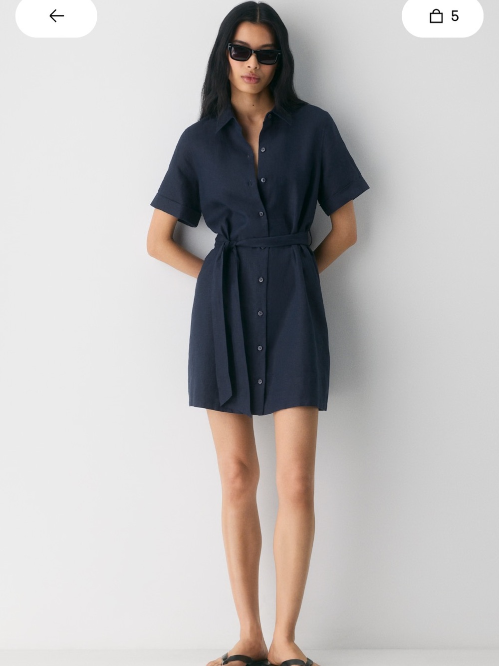 Aritzia Wilfred Eleta Linen Dress NWT
